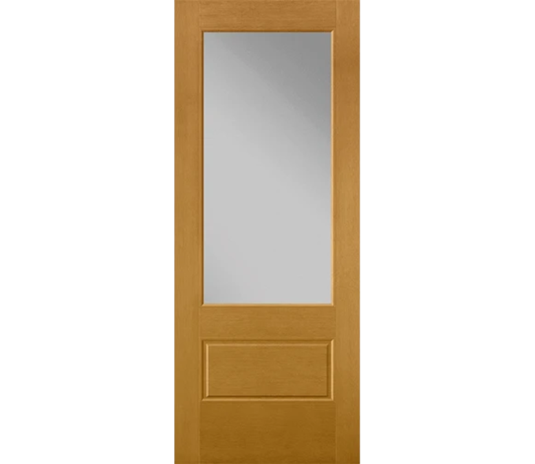 Salt Lake City 3 Quaters Light Fiberglass Entry Door