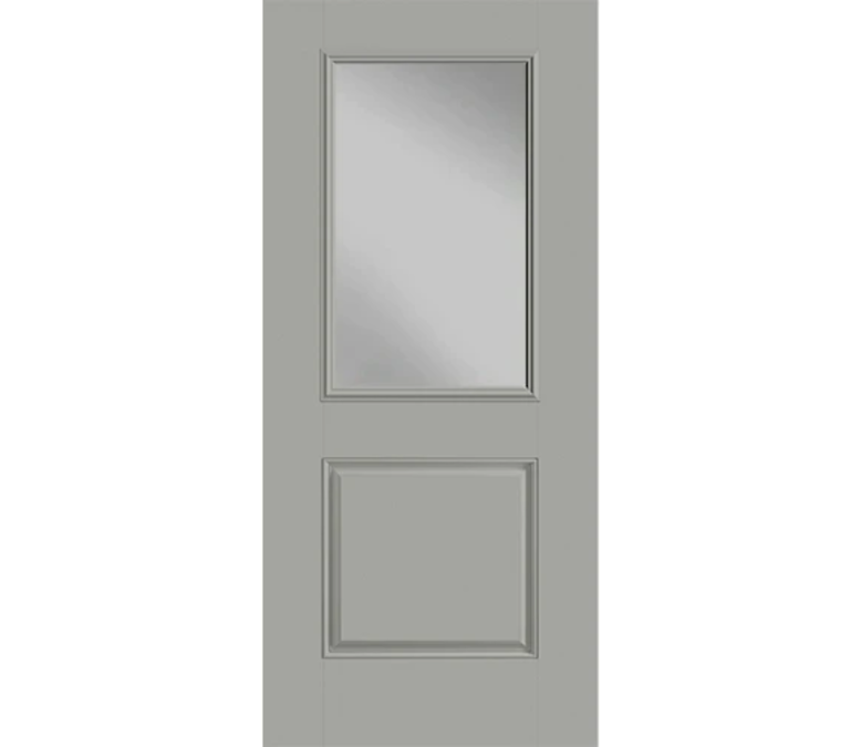 Salt Lake City Half Light 1 Panel Fiberglass Entry Door