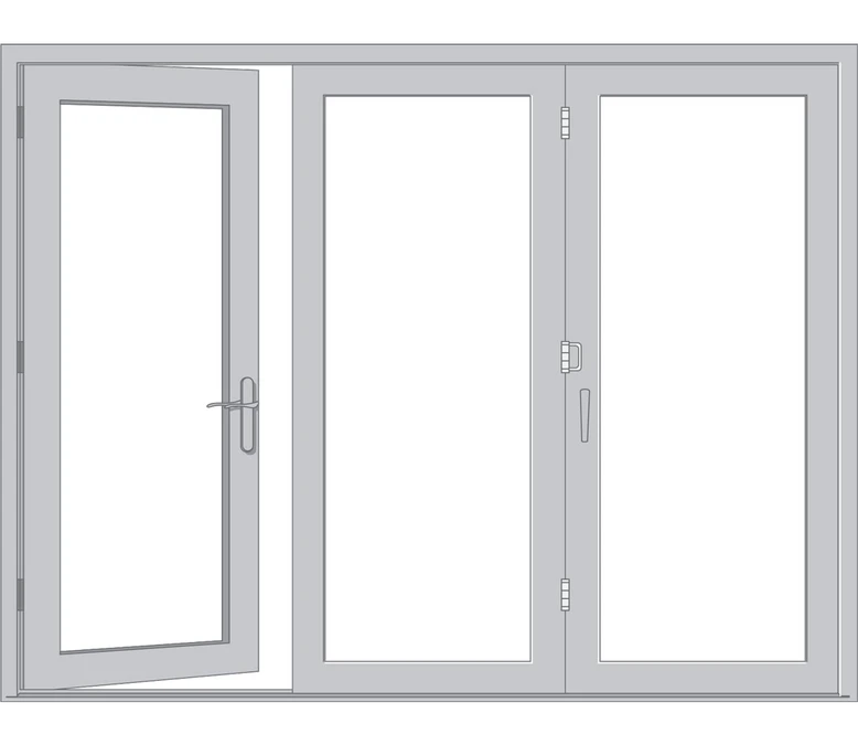 Salt Lake City Pella Architect Reserve Series Contemporary Bifold Patio Door