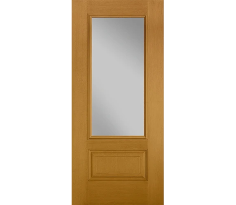 Salt Lake City Three Quaters light Fiberglass Entry Door